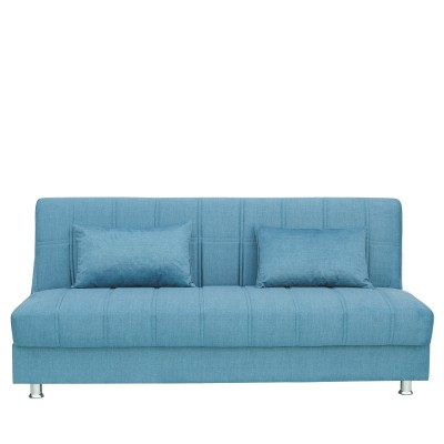 Καναπές Κρεβάτι Τριθέσιος ArteLibre LAURA Πετρόλ 190x75x80cm