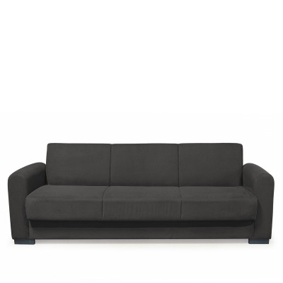 Καναπές Κρεβάτι Τριθέσιος HOMER Ανθρακί 226x78x78cm
