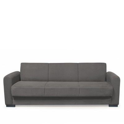 Καναπές Κρεβάτι Τριθέσιος HOMER Γκρι 226x78x78cm