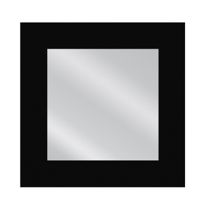 Καθρέπτης Τοίχου AINA Μαύρο Μοριοσανίδα/Γυαλί 90x90cm