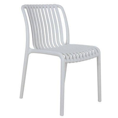 MODA Καρέκλα-Pro Στοιβαζόμενη PP - UV Protection, Απόχρωση Άσπρο