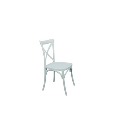 DESTINY Καρέκλα Πολυπροπυλένιο (PP), Απόχρωση Άσπρο, Στοιβαζόμενη