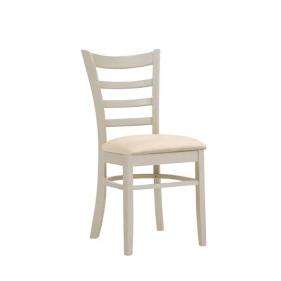 NATURALE Καρέκλα White Wash, Pu Εκρού