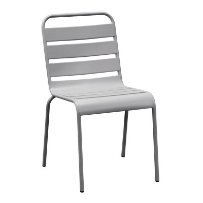BRIO Καρέκλα-Pro Στοιβαζόμενη Μέταλλο Βαφή Cool Grey 4C