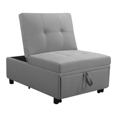 IMOLA Καρέκλα - Κρεβάτι Σαλονιού - Καθιστικού, Ύφασμα Ανοιχτό Γκρι