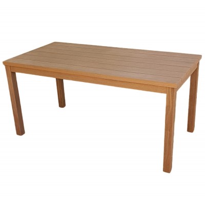 Garment ξύλινο τραπέζι 160x80x76cm καρυδί