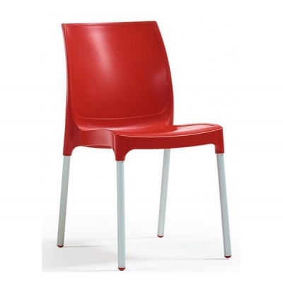 Norman καρέκλα χωρίς μπράτσα Κόκκινη 42x58x84cm