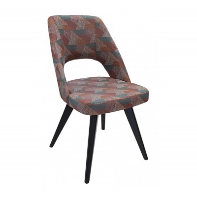 Amelia ξύλινη καρέκλα TETRA ΜΑΥΡΟ 48x46x85(46)