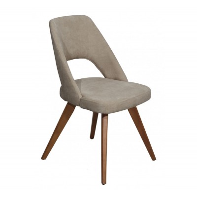 Amelia ξύλινη καρέκλα 48x46x85 Εκρού