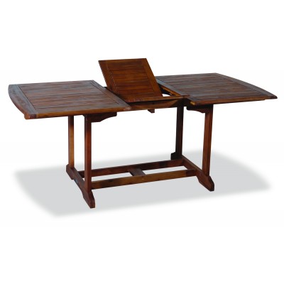 Ξύλινο Επεκτεινόμενο Τραπέζι Acacia Wood 140 + 40 = 180 x 90 x 72cm