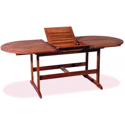 Ξύλινο Επεκτεινόμενο Τραπέζι Acacia Wood 180 + 60 = 240 x 100 x 72cm