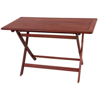 Ξύλινο Παραλ/μο Πτυσσόμενο Τραπέζι Red Shorea 100 x 70 x 75(h)cm ΚΕΡΑΣΙ
