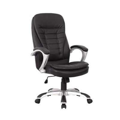 Καρέκλα Γραφείου EYPYΔIKH Μαύρο PU 62x60x108-116cm