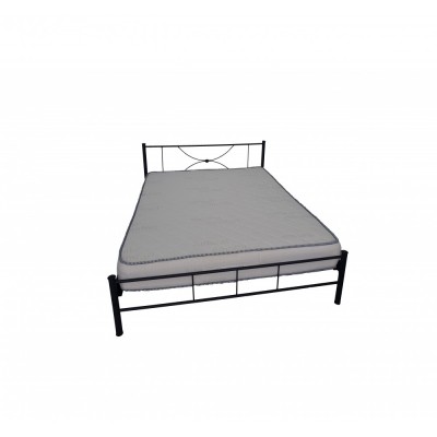 Κρεβάτι Lindos μεταλλικό με στρώμα 90/120/150/160