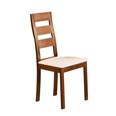 MILLER Καρέκλα Οξιά Aroma Beech, PVC Εκρού
