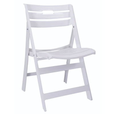 Καρέκλα Κήπου Πτυσσόμενη Λευκό PP 48x51x79cm