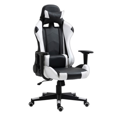 Καρέκλα Γραφείου ArteLibre Gaming NAVAN Λευκό/Μαύρο PVC 68x53x122-131cm