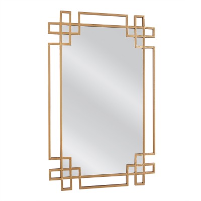Καθρέπτης Τοίχου BELEN Χρυσό Μέταλλο/Γυαλί 80x1.5x50cm