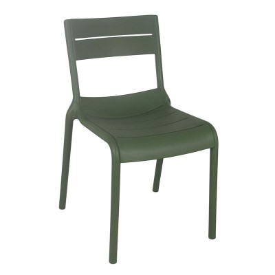 SERENA Καρέκλα, Στοιβαζόμενη PP - UV Πράσινο