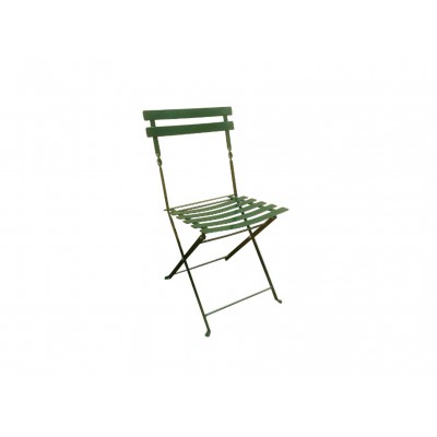 Καρέκλα μεταλλική No1750-Π πτυσσόμενη τύπου Ζαππείου πράσινη