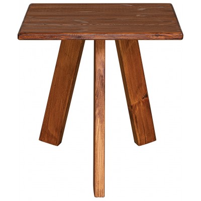 Ξύλινο Τετράγωνο Τραπέζι Με Ξύλο Πέυκου 80 x 80 x 73cm