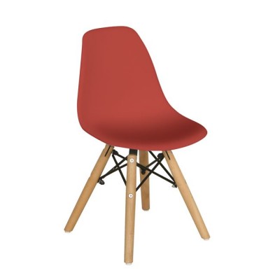 ART Wood Kid Καρέκλα Ξύλο - PP Κόκκινο
