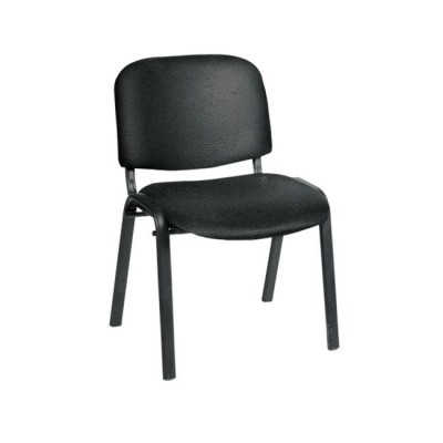 SIGMA Καρέκλα-Pro Γραφείου Επισκέπτη, Μέταλλο Βαφή Μαύρο, PVC Μαύρο