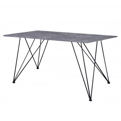 KRYSTAL τραπέζι 120x80x75 μεταλλικό