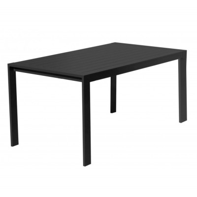 Amari Τραπέζι Αλουμινίου Μαύρο 120x70cm