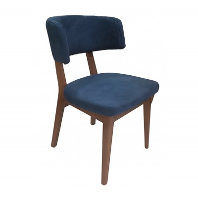 Perry ξύλινη καρέκλα 50x57x82(49)cm μπλε