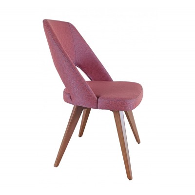 Amelia ξύλινη καρέκλα 48x46x85(46)cm Σομόν.