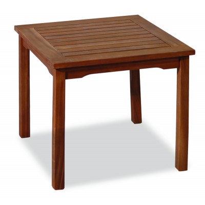 Ξύλινο Βοηθητικό Τραπεζάκι Coffee Table 50 x 50 x 45cm Acacia Wood