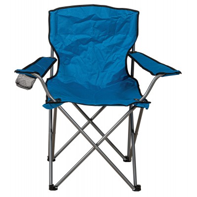 Μπλέ Πτυσσόμενη Καρέκλα Camping Με Μεταλλικό Σκελετό