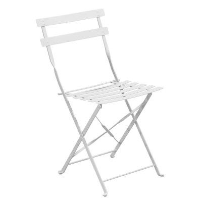 ΖΑΠΠΕΙΟΥ Pantone Καρέκλα Κήπου-Βεράντας, Πτυσσόμενη, Μέταλλο Βαφή Άσπρο