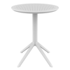 SKY WHITE Φ60X74εκ. ΤΡΑΠΕΖΙ ΠΤΥΣ/ΝΟ ΠΟΛ/ΝΙΟΥ