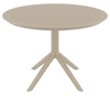 SKY TAUPE Φ105X74εκ. ΤΡΑΠΕΖΙ ΠΟΛ/ΝΙΟΥ