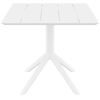 PARIS WHITE 80X80X74εκ. ΤΡΑΠΕΖΙ ΠΟΛ/ΝΙΟΥ
