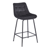 ERMINA BLACK VELVET ΥΦΑΣΜΑ 64εκ. ΣΚΑΜΠΟ ΜΕΤΑΛΛΙΚΟ 49X50X64-94εκ.