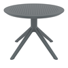 Τραπέζι Sky Mini Πολυπροπυλενίου Dark Grey Φ60x45 εκ.