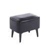 Σκαμπό Sami Black PU 40x30x34 εκ.