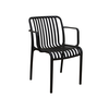 Parma-S Black Πολυθρόνα Πολυπροπυλενίου 56X56X79εκ.