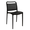 Lora Black Καρέκλα Πολυπροπυλενίου 41X49X78εκ.