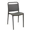 Lora Dark Grey Καρέκλα Πολυπροπυλενίου 41X49X78εκ.