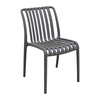 Parma Dark Grey Καρέκλα Πολυπροπυλενίου 46X59X80εκ.