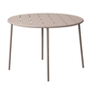 BOLTON ΤΡΑΠΕΖΙ ΣΤΡΟΓΓΥΛΟ TAUPE Φ110Χ74 cm