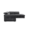 MONSERAT ΚΑΝΑΠΕΣ ΚΡΕΒΑΤΙ ΓΩΝΙΑ ΔΕΞΙΑ ΑΝΘΡΑΚΙ 254x224x90cm