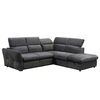 MONSERAT ΚΑΝΑΠΕΣ ΚΡΕΒΑΤΙ ΓΩΝΙΑ ΔΕΞΙΑ ΑΝΘΡΑΚΙ 254x224x90cm