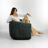 Ascot πολυθρόνα περιστρεφόμενη water green 99x83.5x72.5cm