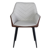 VISITOR ΚΑΡΕΚΛΑ BEIGE TABAC ΜΑΥΡΟ 57.5x57x87cm