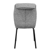 Kobi καρέκλα γκρι ανοιχτό μαύρο ματ 62.5x45.5x88cm